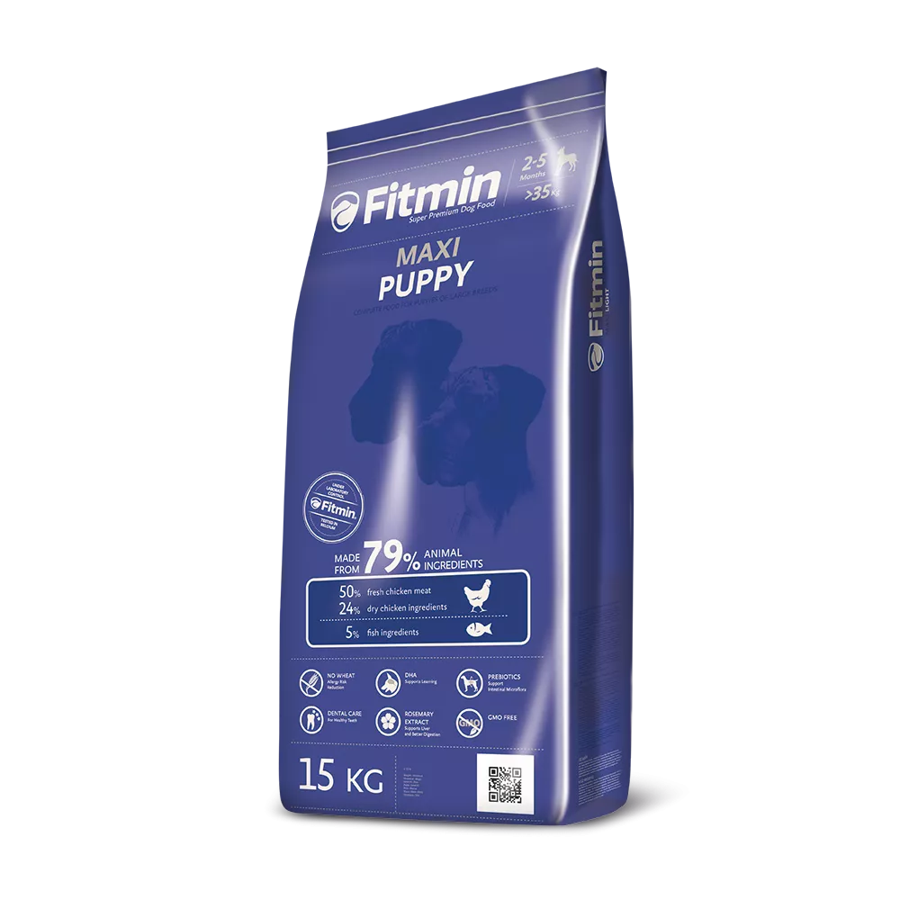 Super-premium food for puppies of large breeds, 2-5 months of age, pregnant and nursing dogs, with a high content of meat and eggs